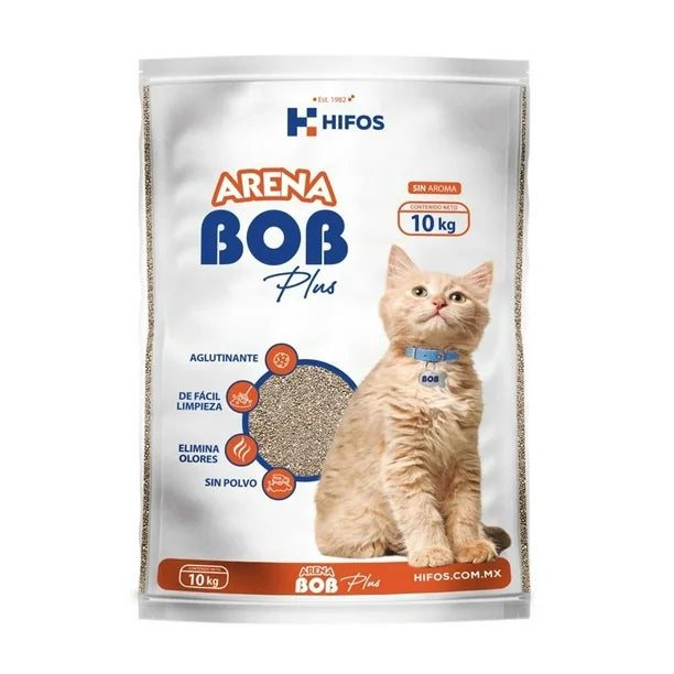 Arena para gato Bob Plus Aglutinante 10 kg