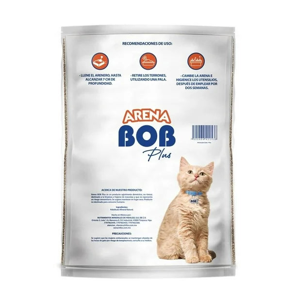 Arena para gato Bob Plus Aglutinante 10 kg
