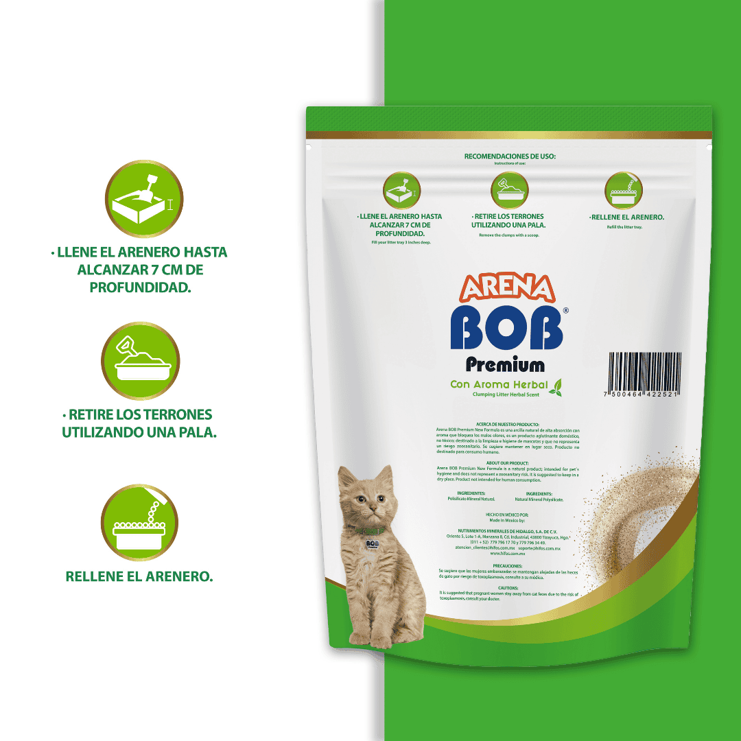 Bob Premium Aglutinante Aroma Herbal 7 kg